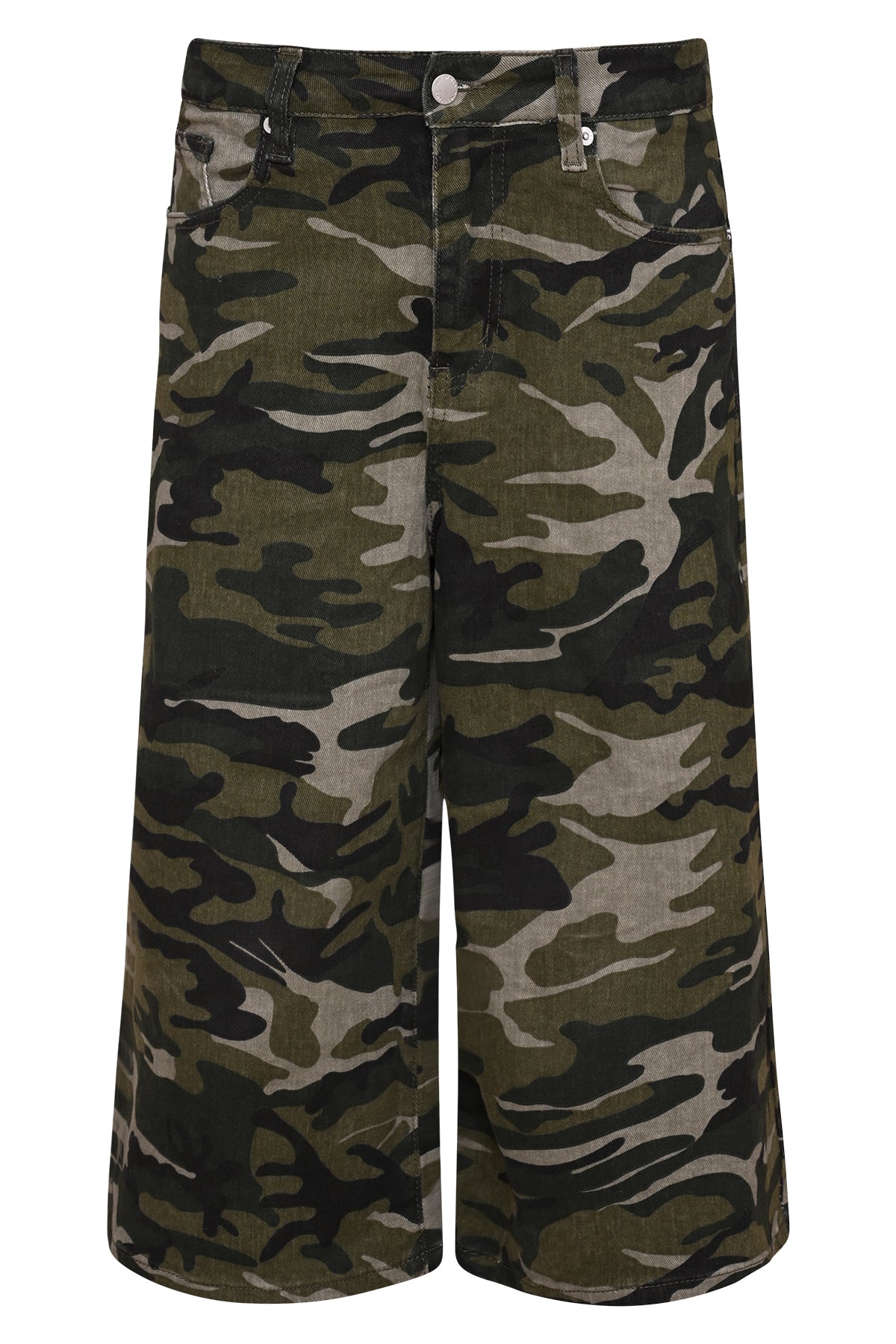Camo print jort Bob