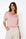 gebreid shirt valan roze met korte mouwen
