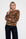 trui vien met warme herfstkleuren op een donkere denim voor een complete outfit