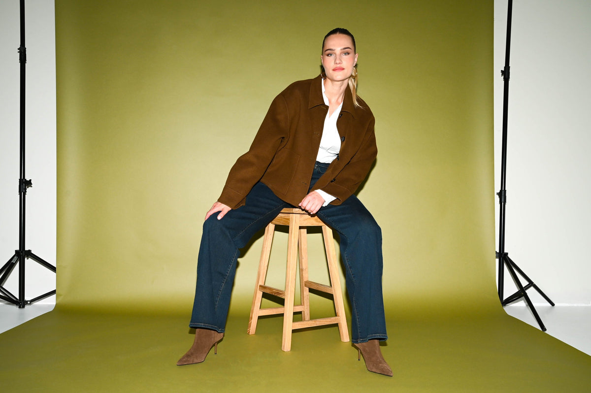 Francis wide leg jeans Olive Indigo