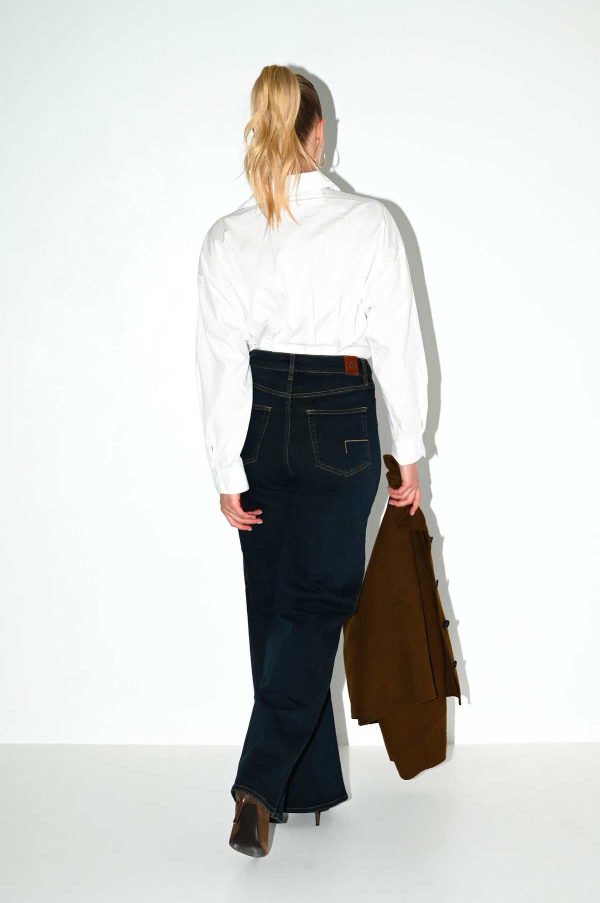 Francis wide leg jeans Olive Indigo