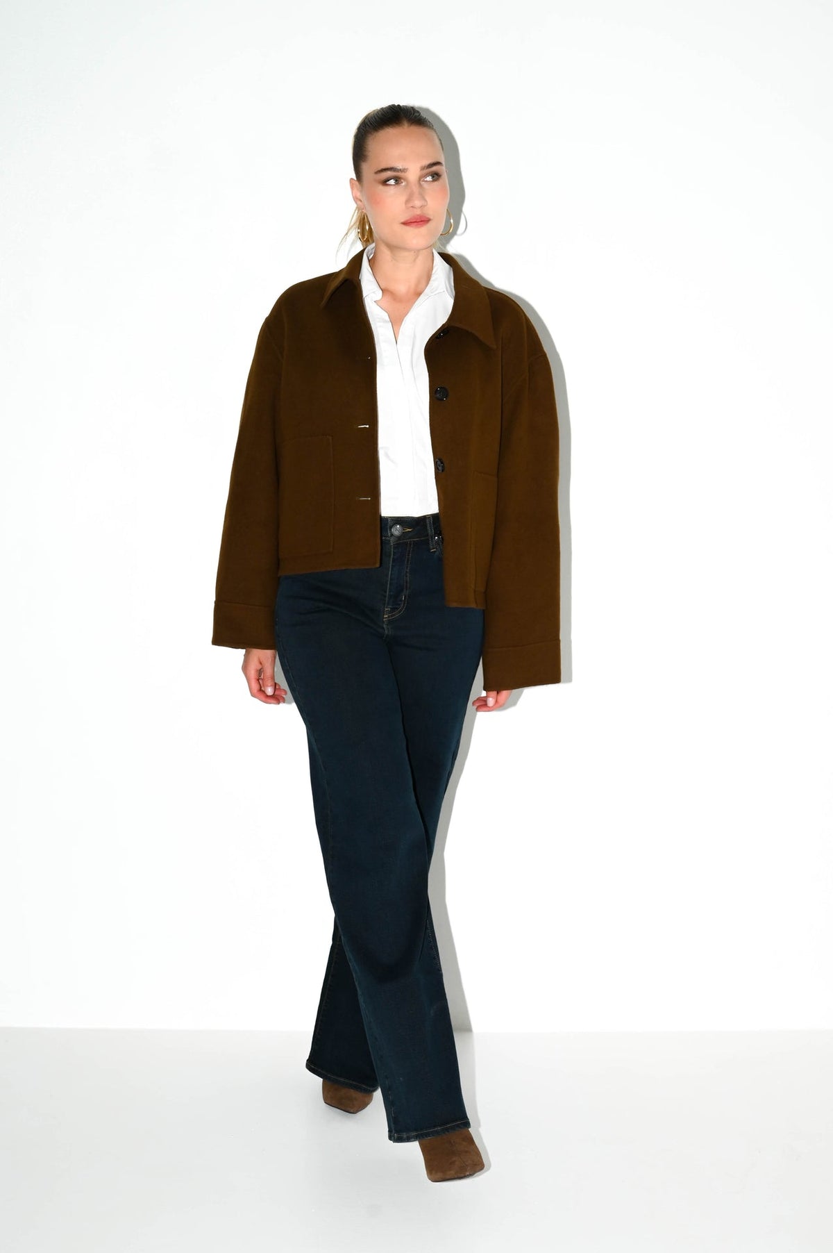 Francis wide leg jeans Olive Indigo
