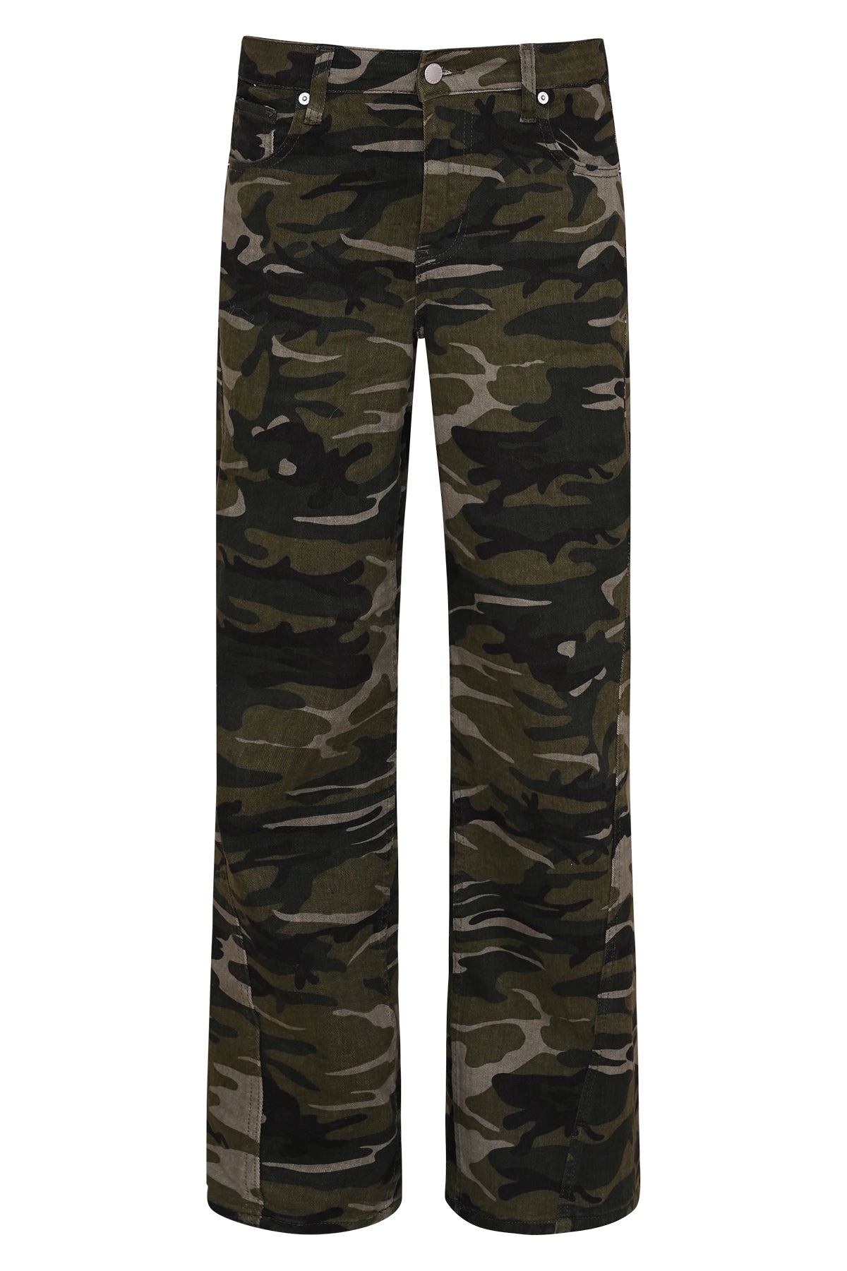 Camo print wide leg jeans Lisboa