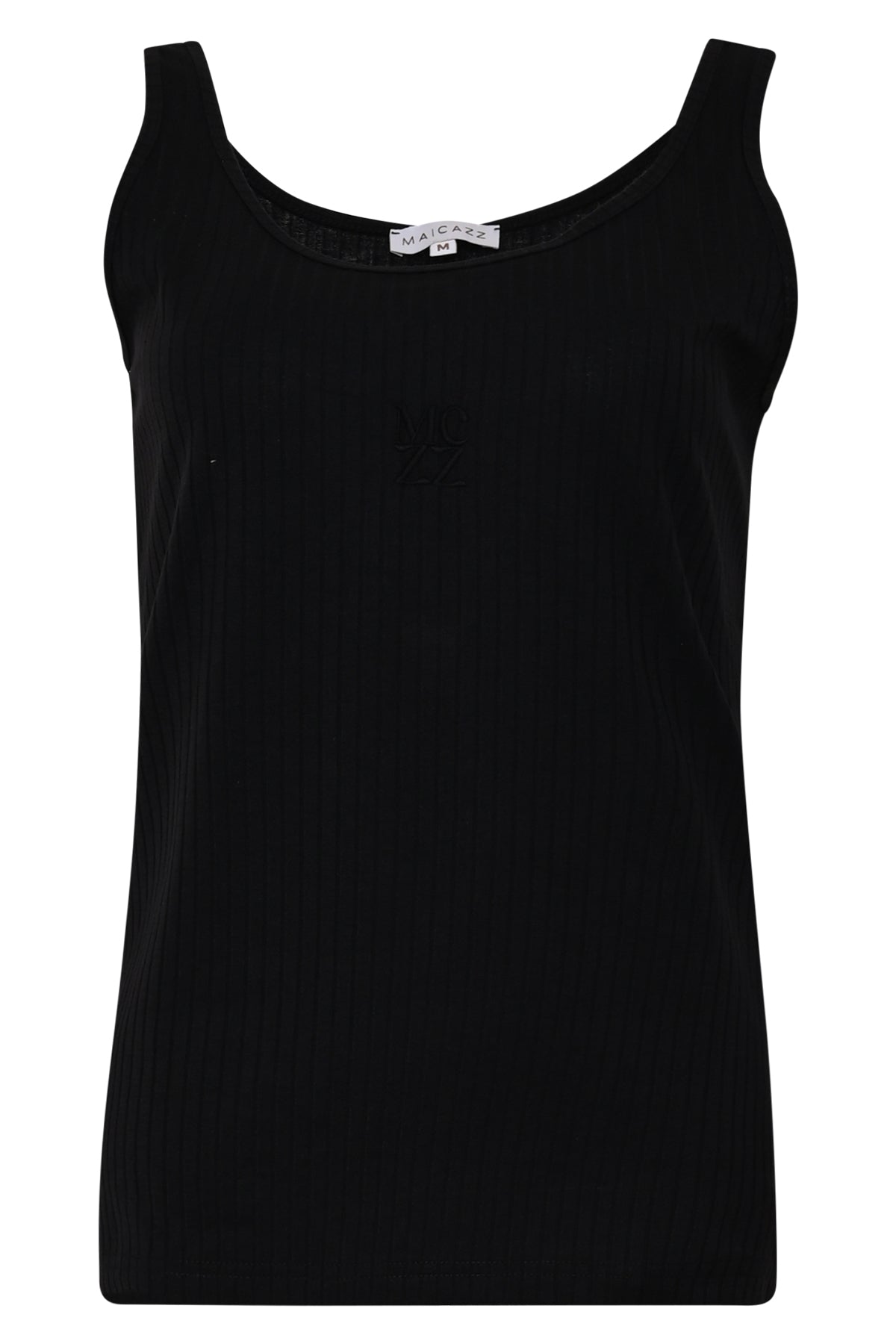 Lorence ribtop zwart