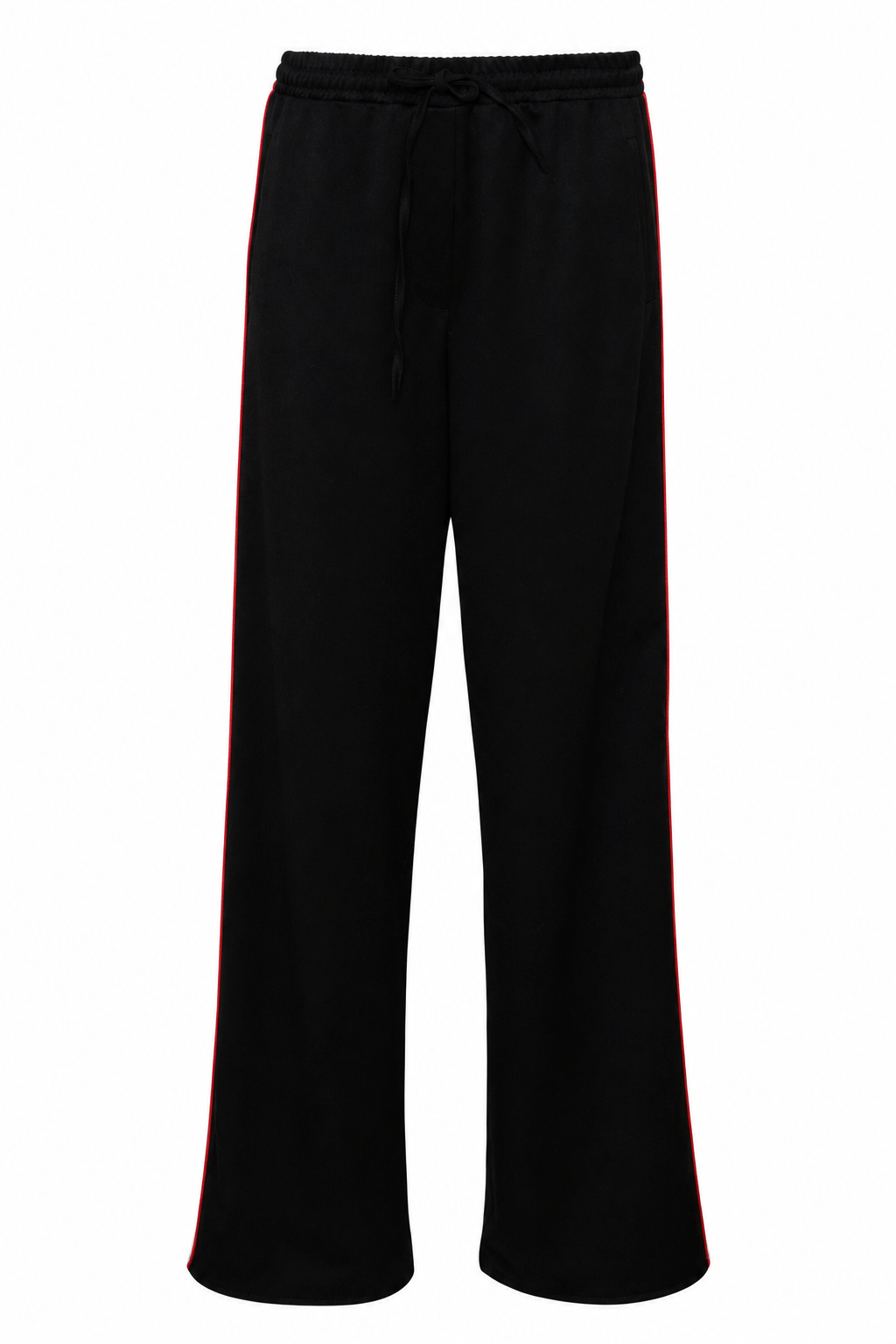stoere zwarte broek rachel met rode streep 