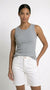 tanktop basis grijs met ronde hals