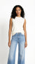 Sotrene fijngebreide top offwhite