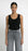 zwarte tanktop dames gebreid 
