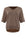 taupe t-shirt fijngebreid met een v-hals en korte mouwen