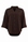 bruine damesblouse vieve met driekwart mouwen en v-hals