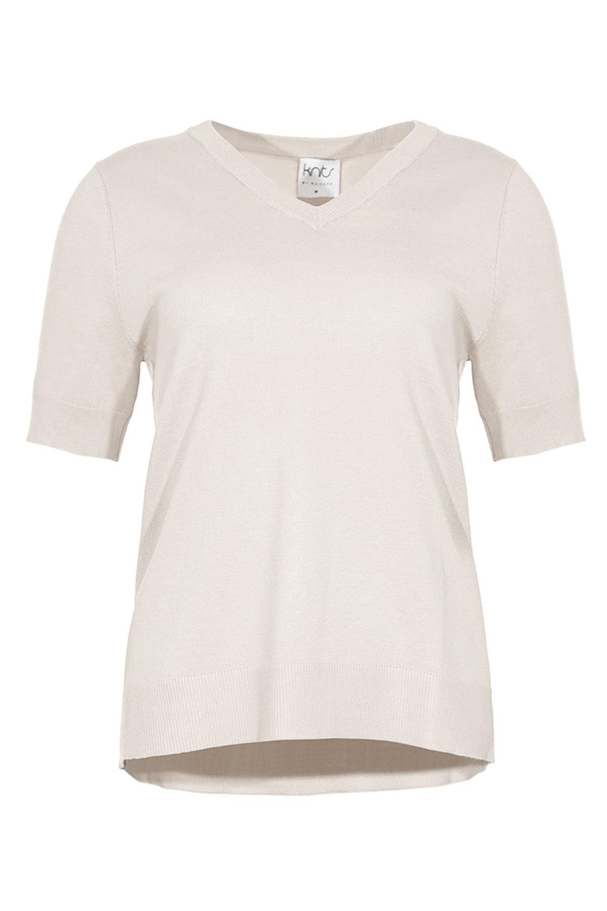 Vidanne gebreid T-shirt offwhite