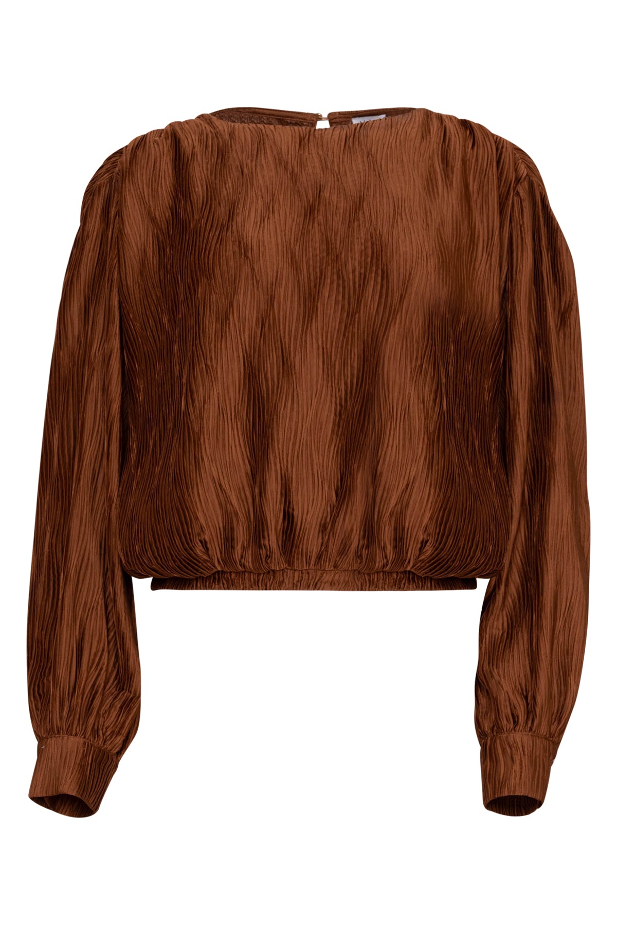 zelda caramel plissé shirt van maicazz