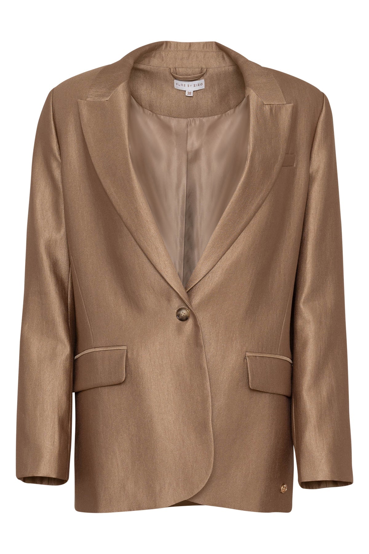 gouden blazer zora van zizo