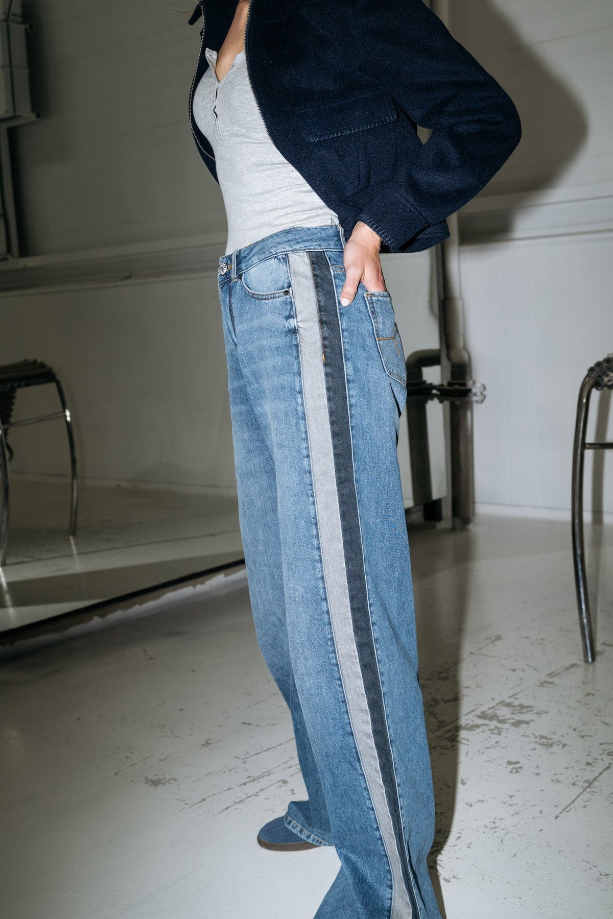 COOPER - Mid Blue Stripe